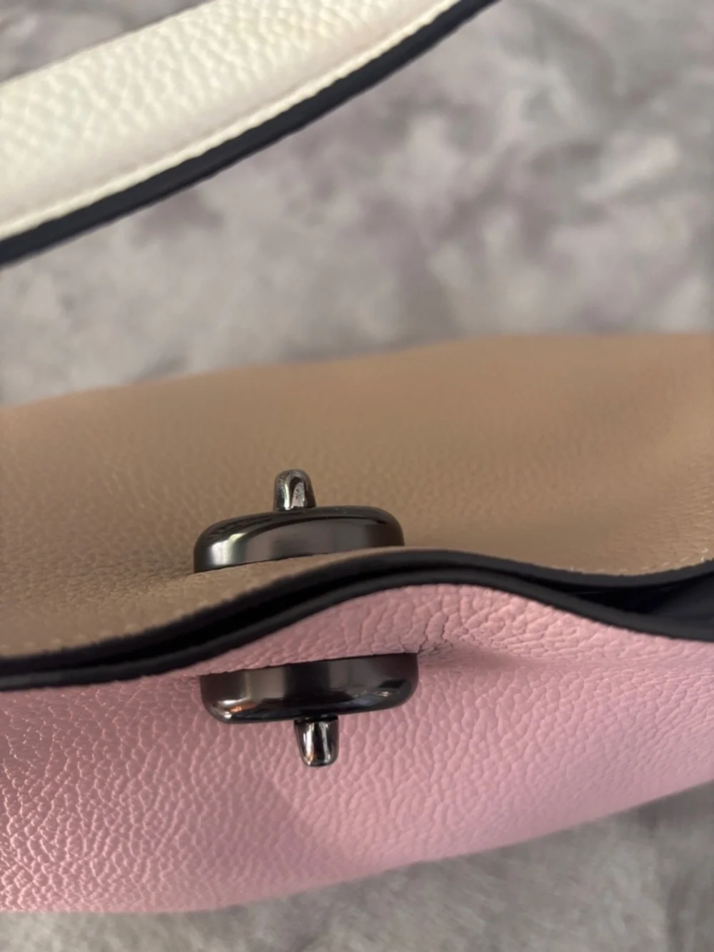 Coach  Charlie Bucket Colorblock‎ Pink Leather Shoulder Bag - Structured Tote